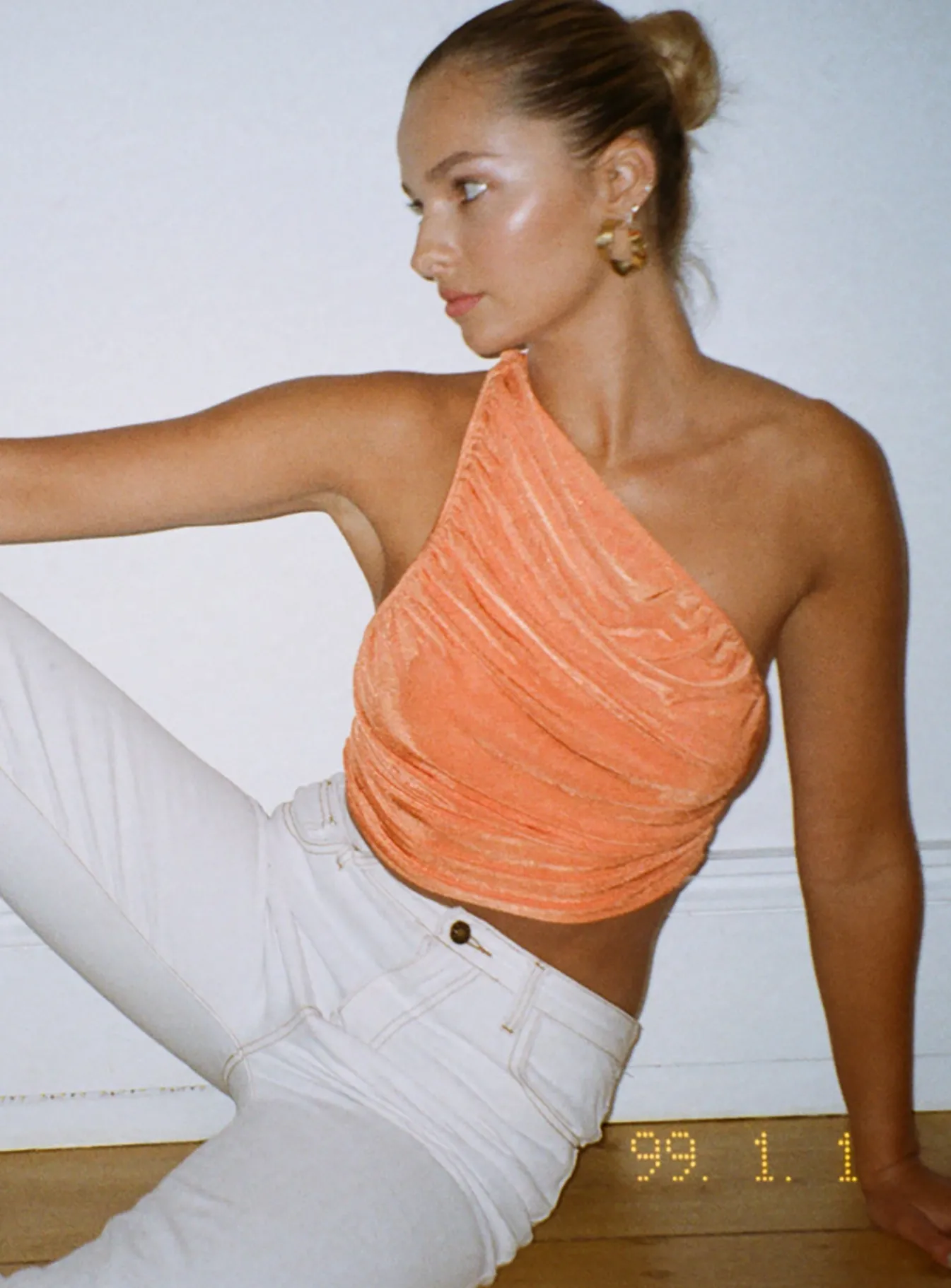 Princess Polly The Goddess Crop Orange Shop