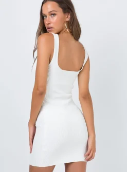Princess Polly The Gracie Knit Mini Dress White Online