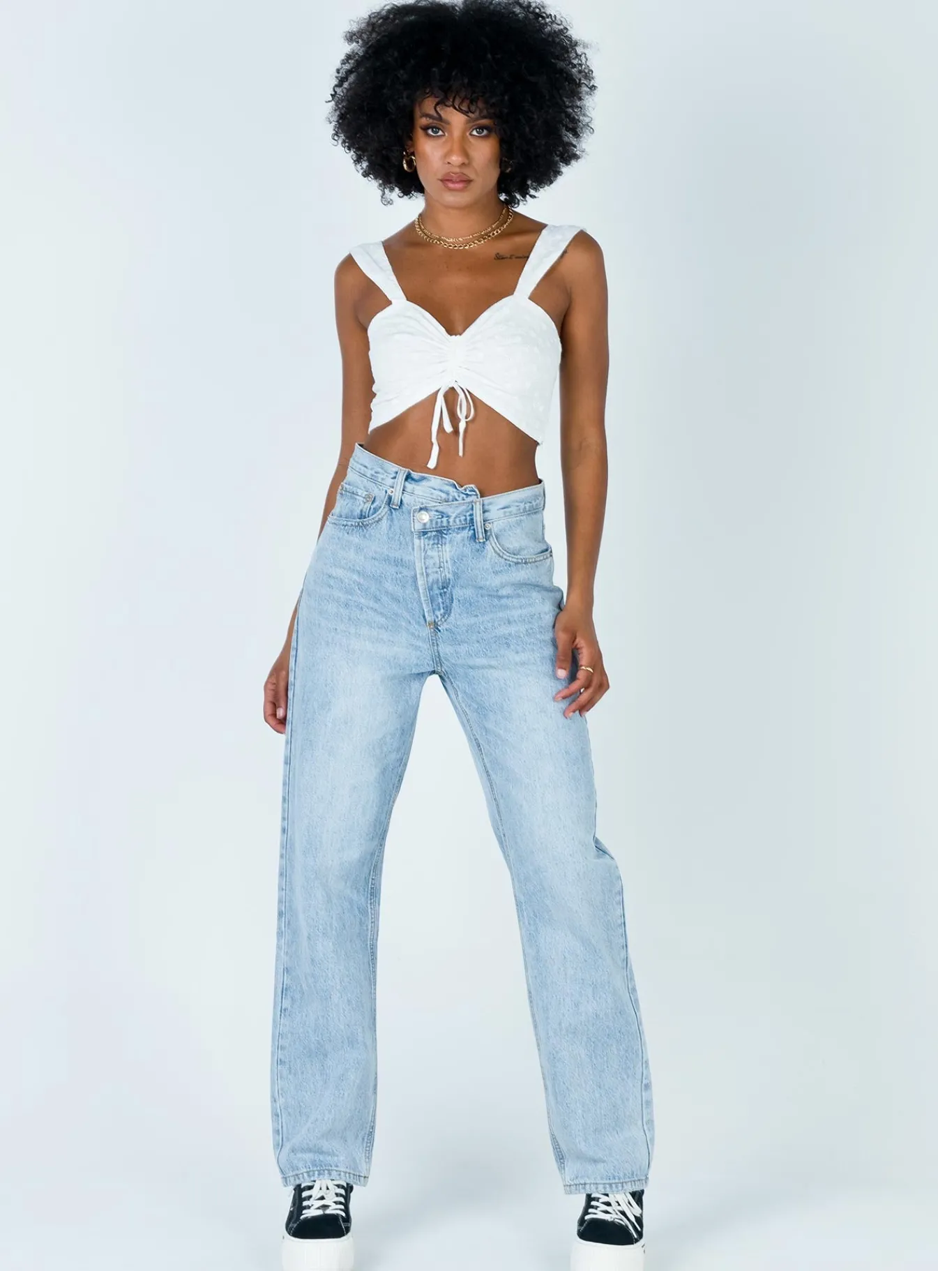 Princess Polly The Ini Crop Top White Best Sale