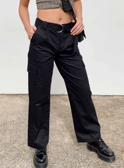 Princess Polly The Jeenah Pants  Black Hot