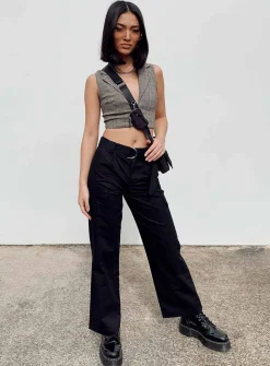 Princess Polly The Jeenah Pants Black Hot