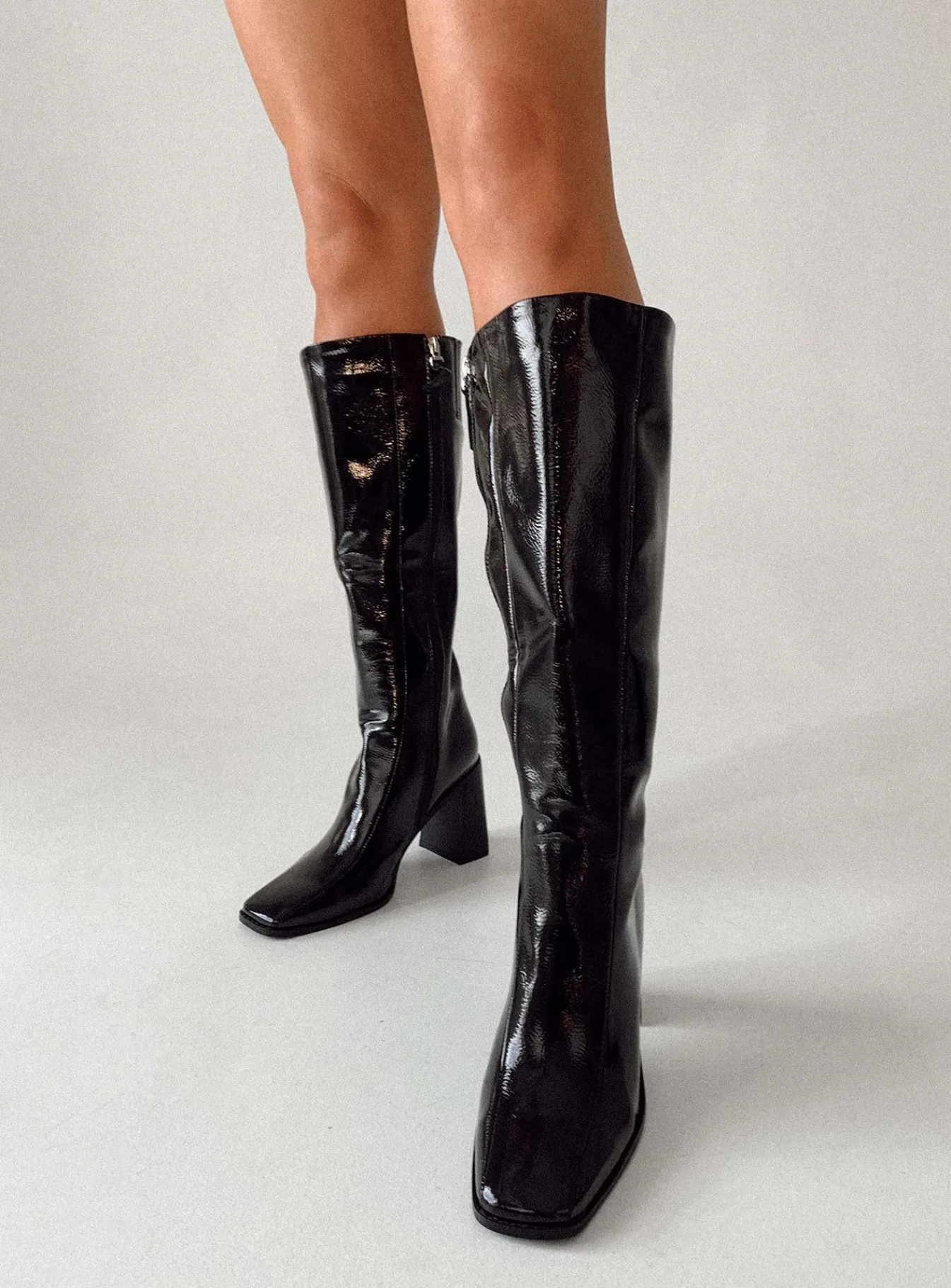 Princess Polly The Jessa Boots Black Cheap