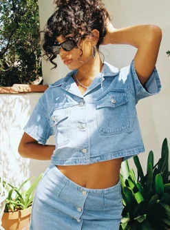 Princess Polly The Justin Jacket  Denim Clearance