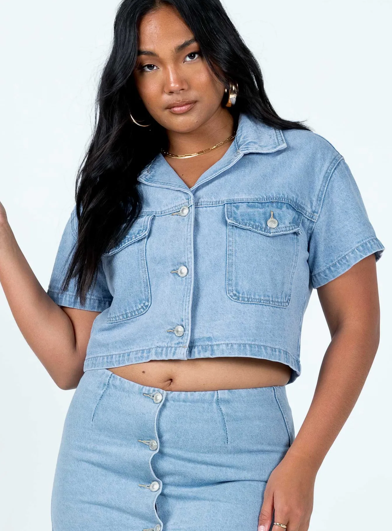 Princess Polly The Justin Jacket Denim Clearance