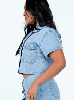 Princess Polly The Justin Jacket Denim Clearance
