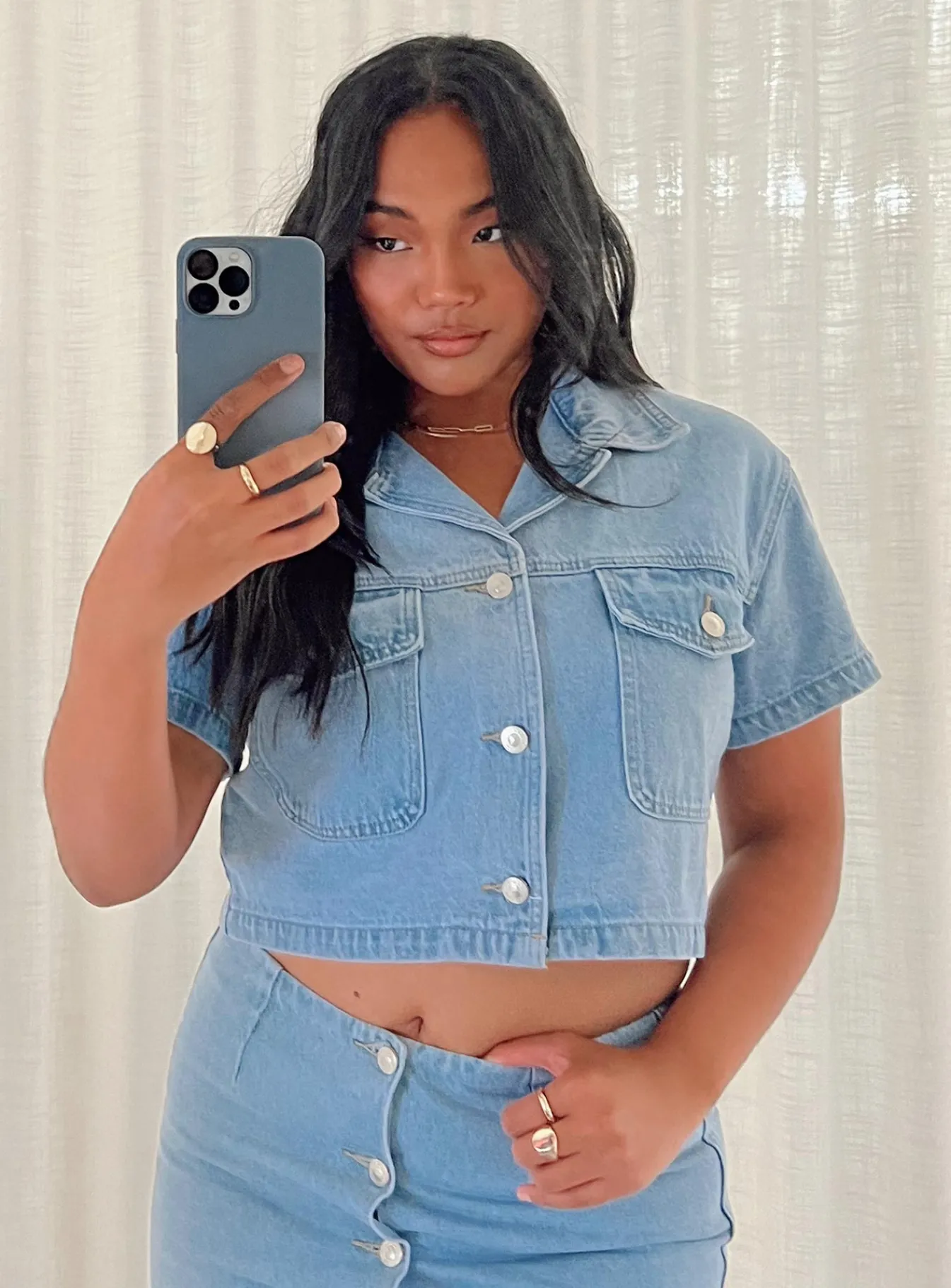 Princess Polly The Justin Jacket Denim Clearance