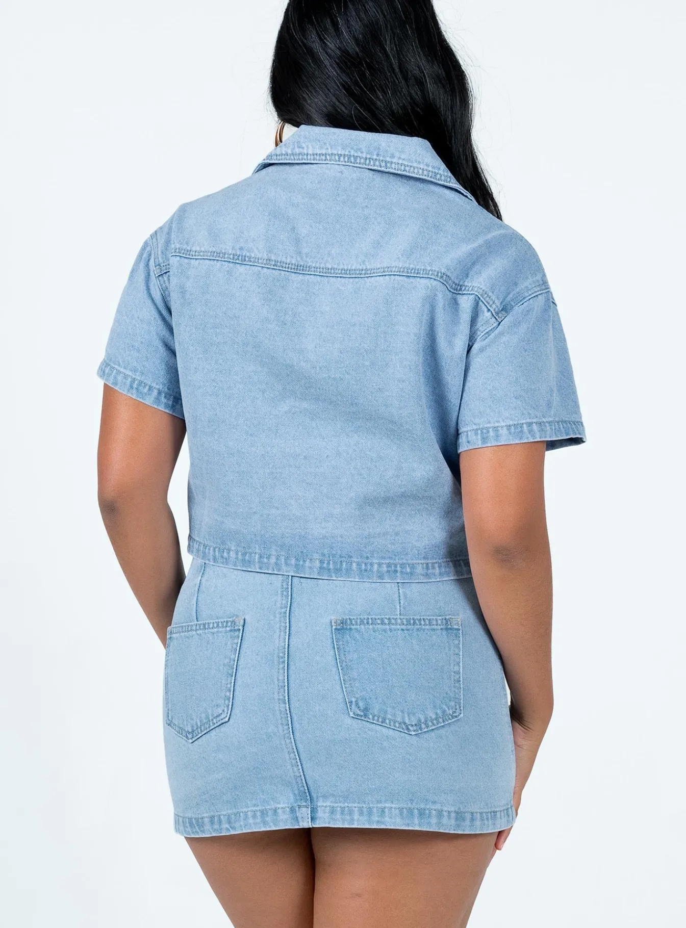 Princess Polly The Justin Mini Skirt Denim Clearance