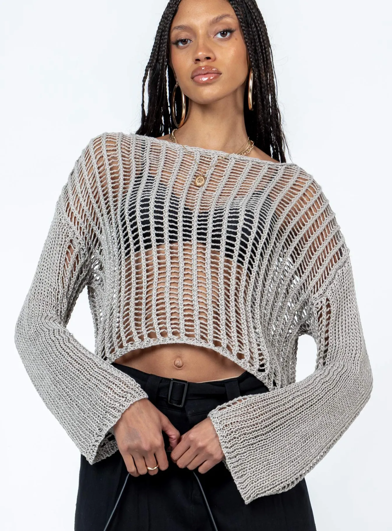 Princess Polly The Kennedy Sweater Beige Shop