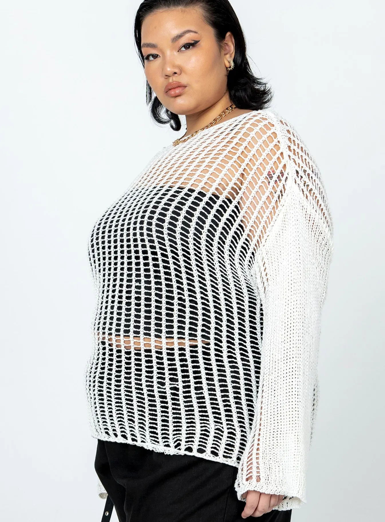 Princess Polly The Kennedy Sweatercurve White Best Sale