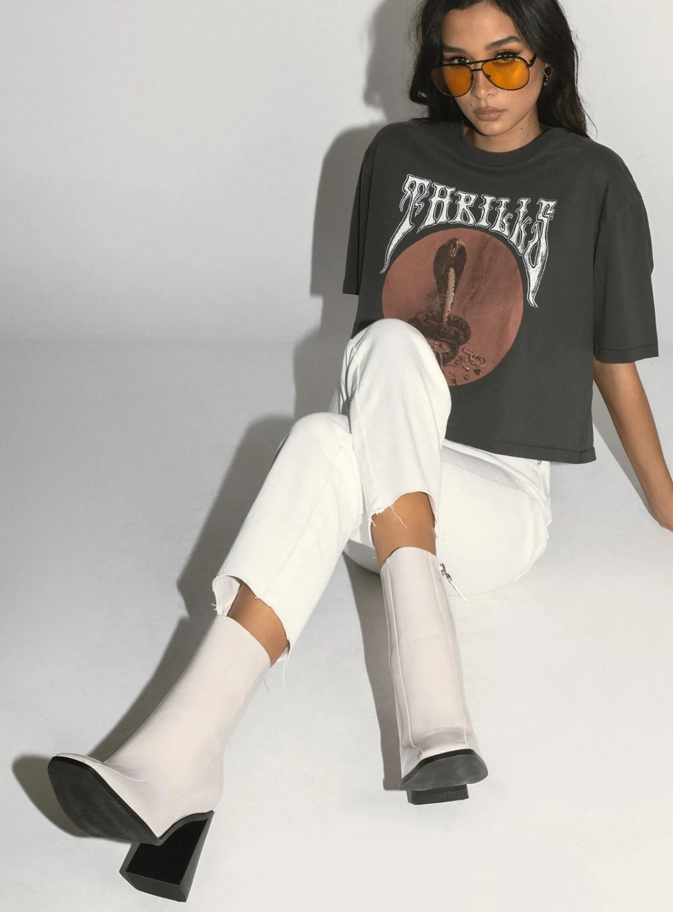 Princess Polly The Kia Boots White Store