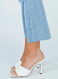 Princess Polly The Leigh Heels White Sale