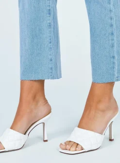 Princess Polly The Leigh Heels White Sale