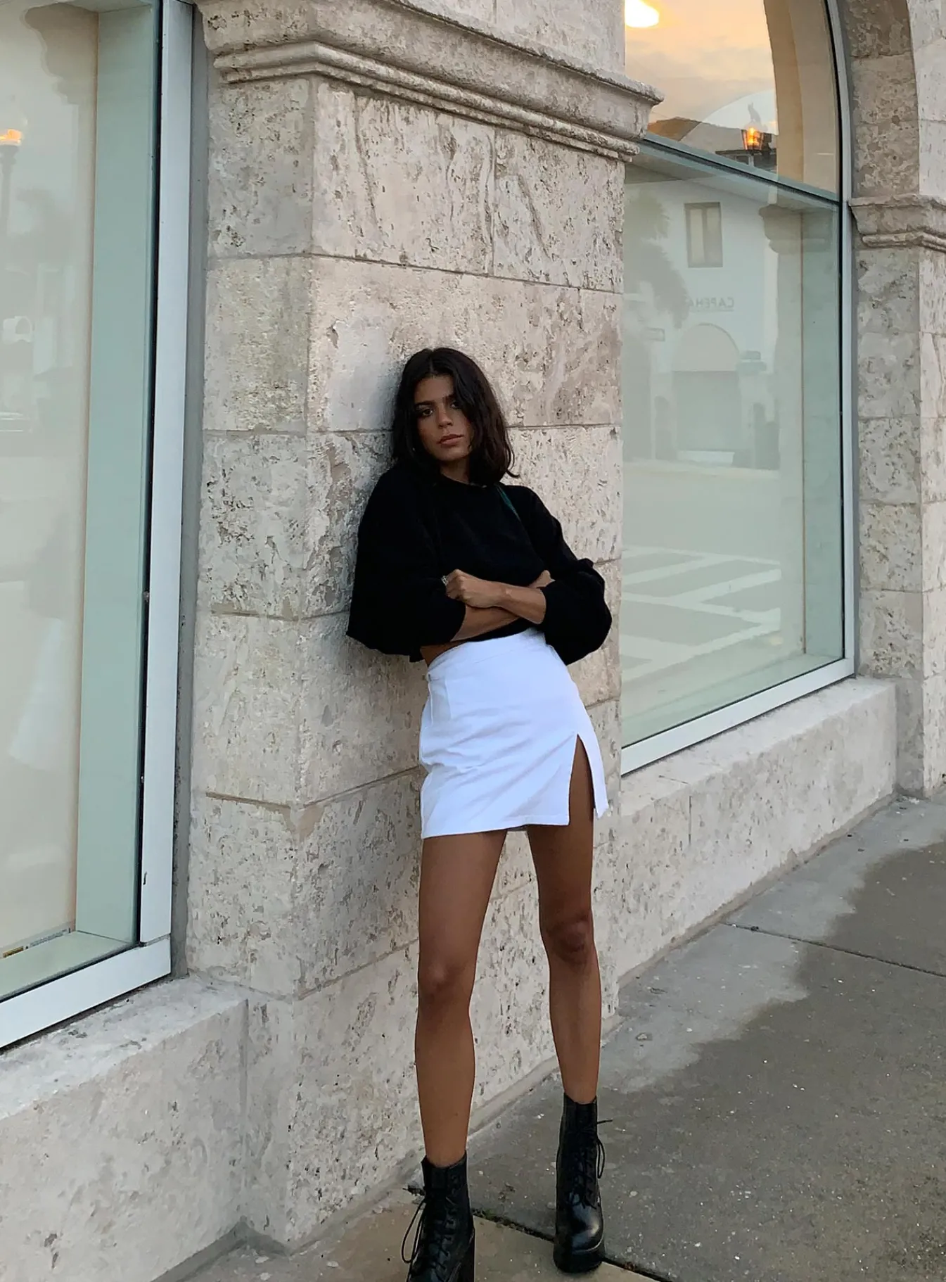 Princess Polly The Lola Mini Skirt White Discount