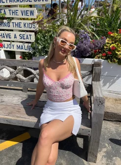 Princess Polly The Lola Mini Skirt White Discount