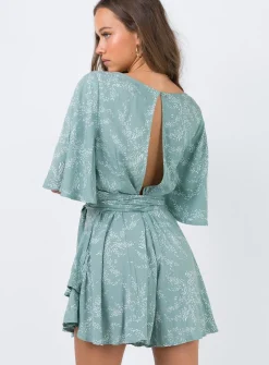 Princess Polly The Louie Romper Sage Fashion