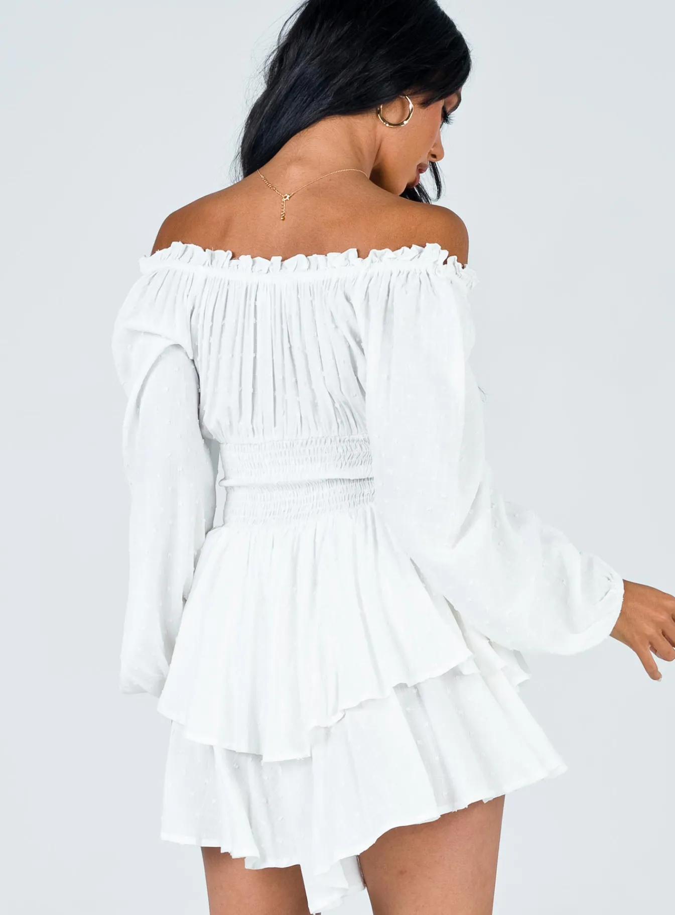 Princess Polly The Love Galore Long Sleeve Romper White Best Sale