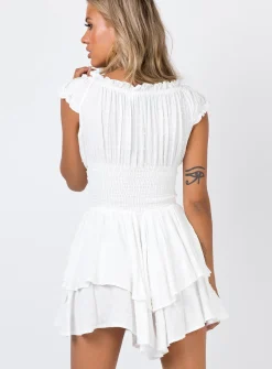 Princess Polly The Love Galore Romper  White Online