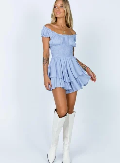 Princess Polly The Love Galore Romper Blue Fashion