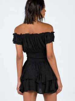 Princess Polly The Love Galore Romper Black Hot