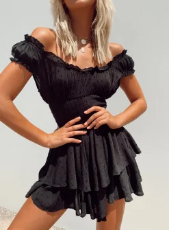 Princess Polly The Love Galore Romper Black Hot