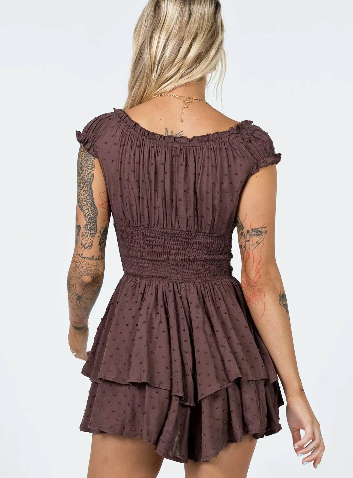 Princess Polly The Love Galore Romper Brown New