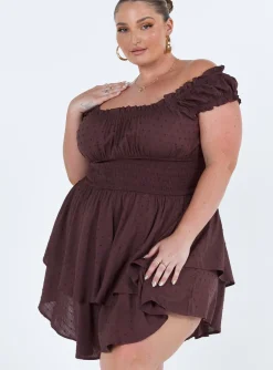 Princess Polly The Love Galore Rompercurve   Brown Best