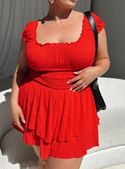 Princess Polly The Love Galore Rompercurve   Red Hot