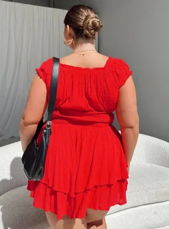Princess Polly The Love Galore Rompercurve   Red Hot