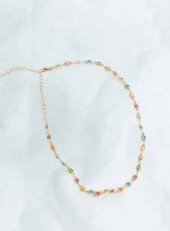 Princess Polly The Magic Necklace   Gold / Rainbow New