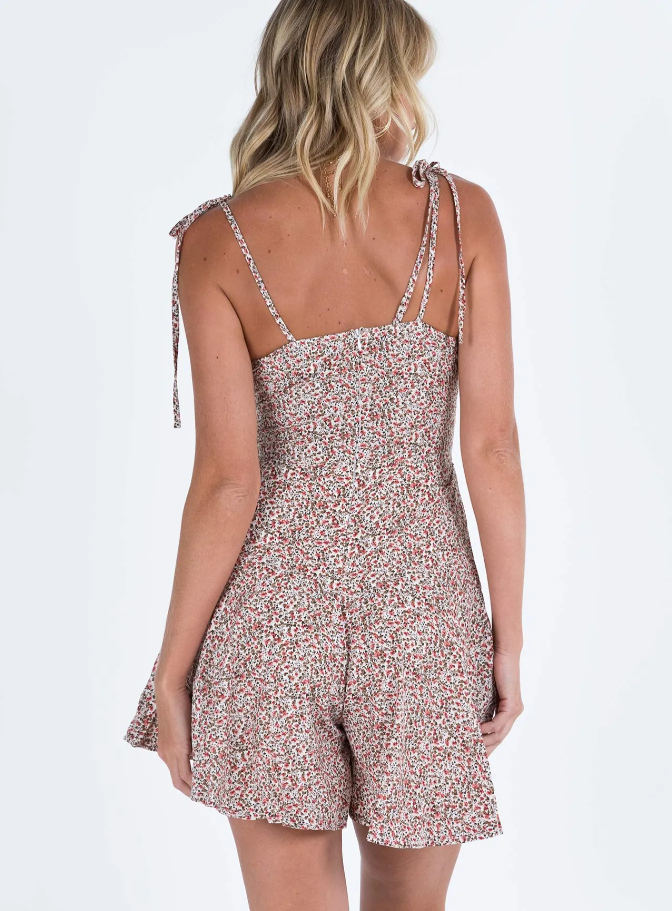 Princess Polly The Marko Romper Red Multi Tall Red Floral Best