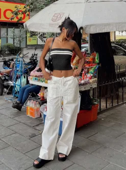 Princess Polly The Niel Pants  White Online