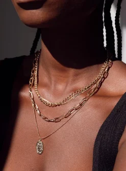 Princess Polly The Paulo Necklace Set   Gold Sale