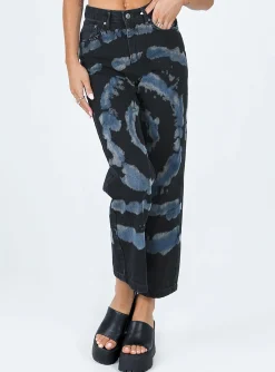 Princess Polly The Ragged Priest Beyond Denim Jeans Black   Black / Blue Best
