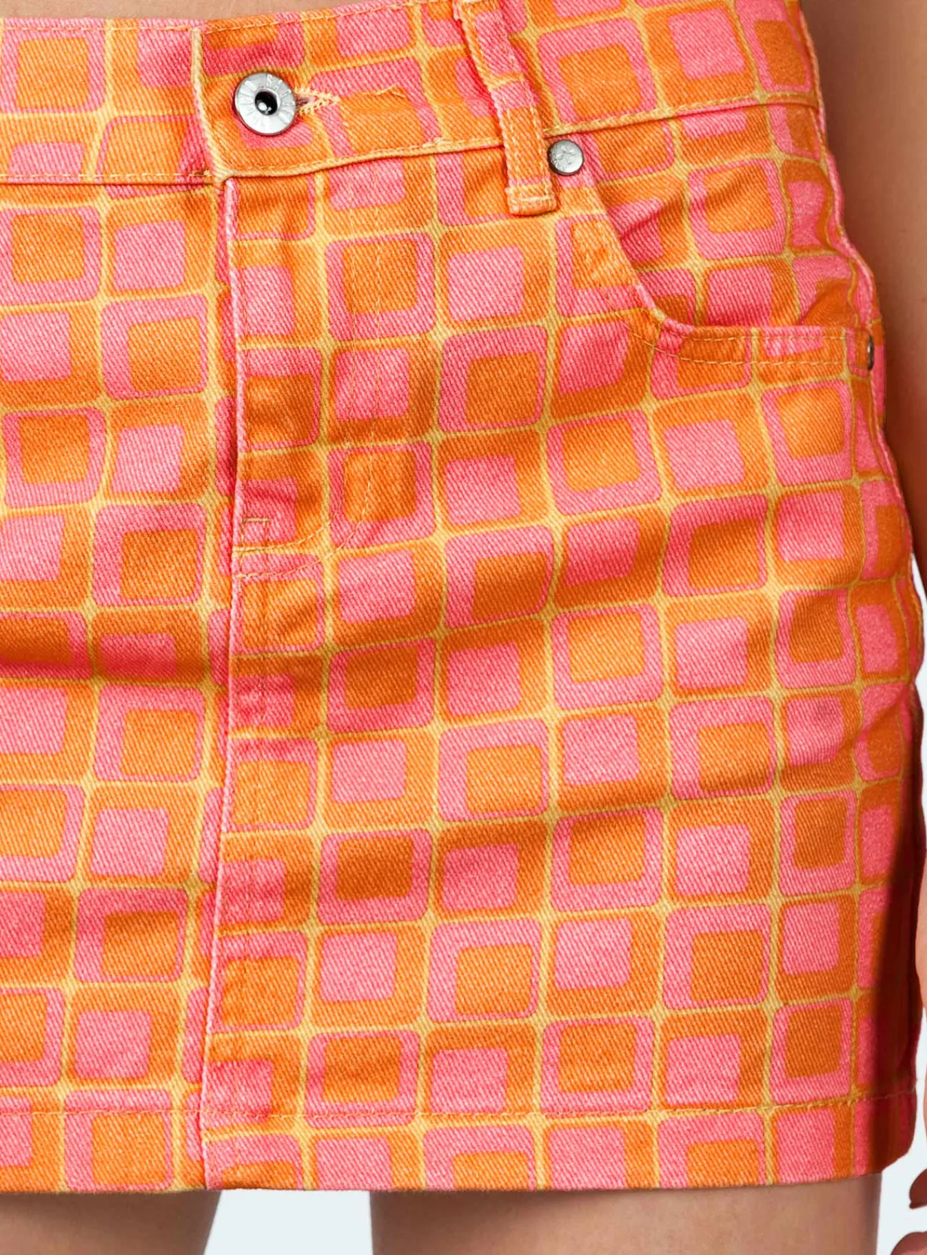Princess Polly The Ragged Priest Doll Mini Skirt Orange Outlet