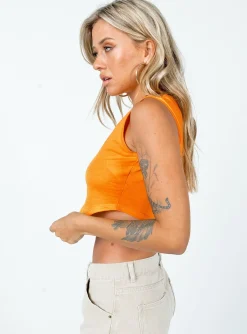 Princess Polly The Ragged Priest Ignite Vest/ Yellow   Orange Best Sale
