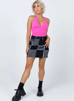 Princess Polly The Ragged Priest Resolute Skirt Charcoal Black Best Sale
