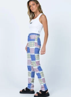 Princess Polly The Ragged Priest Vision Jeans Multi Flash Sale
