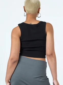Princess Polly The Rolling Stones Butterly Cropped Tank Black Flash Sale