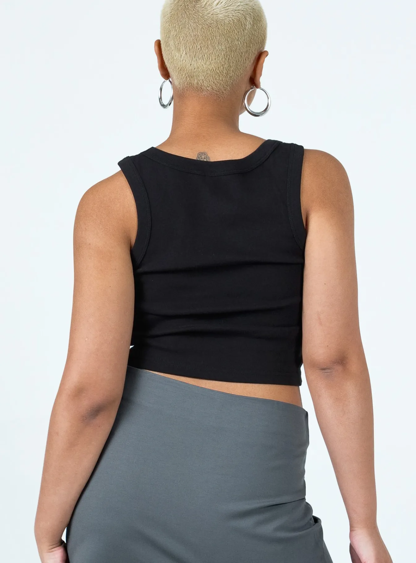 Princess Polly The Rolling Stones Butterly Cropped Tank Black Flash Sale