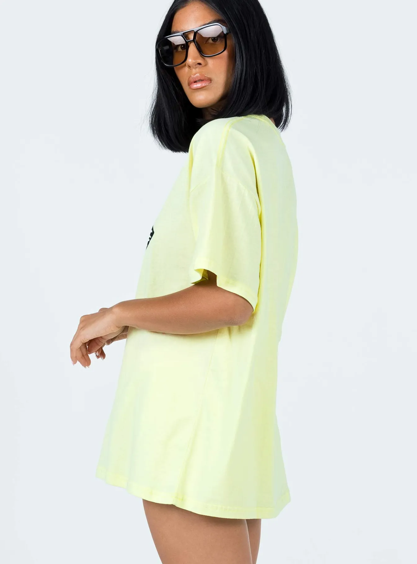 Princess Polly The Rolling Stones Start Me Up Oversized Tee Green Cheap