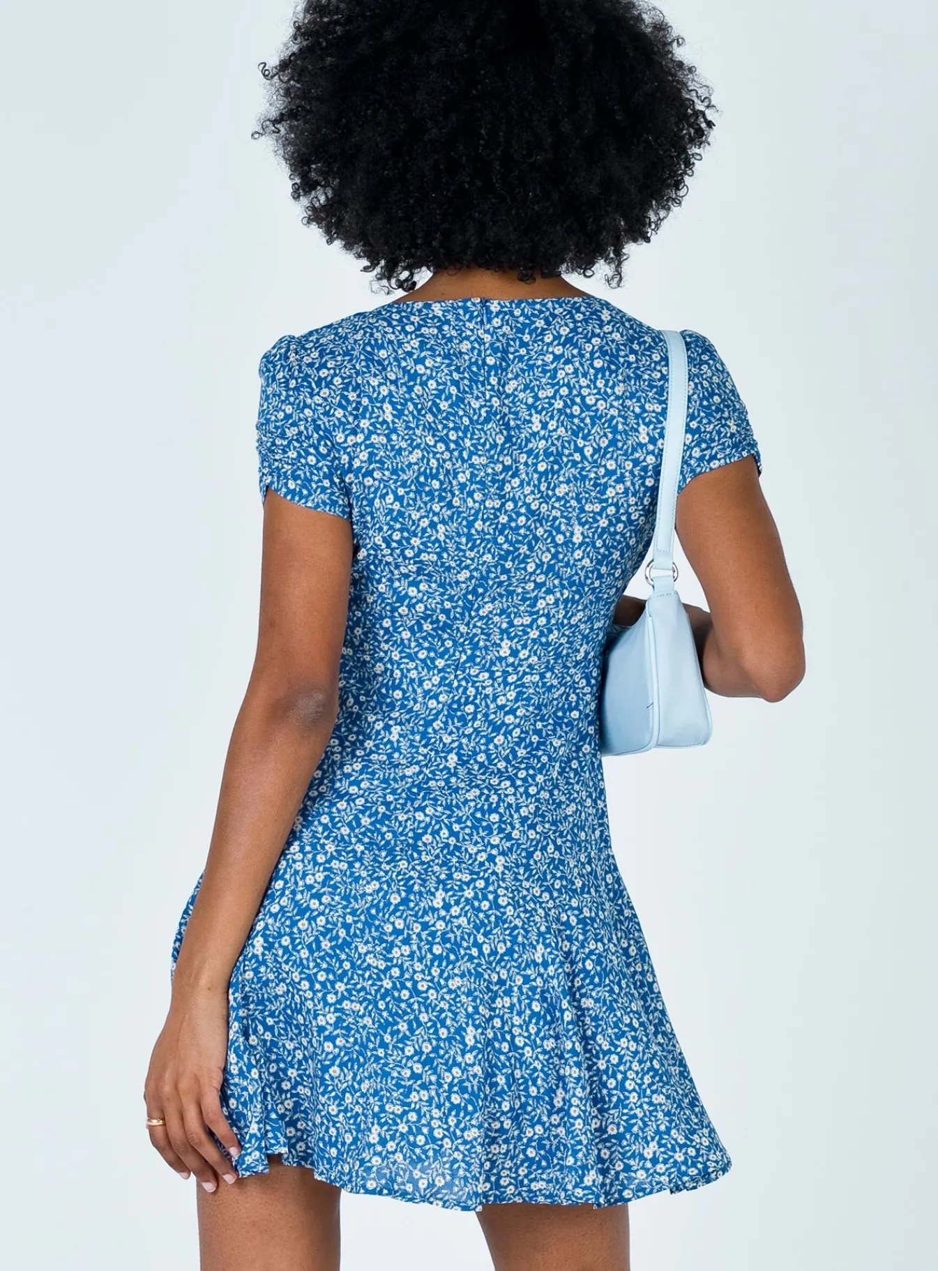 Princess Polly The Sting Mini Dress Petite Blue Best Sale