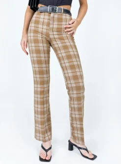 Princess Polly The Taffie Pants  Brown Best Sale