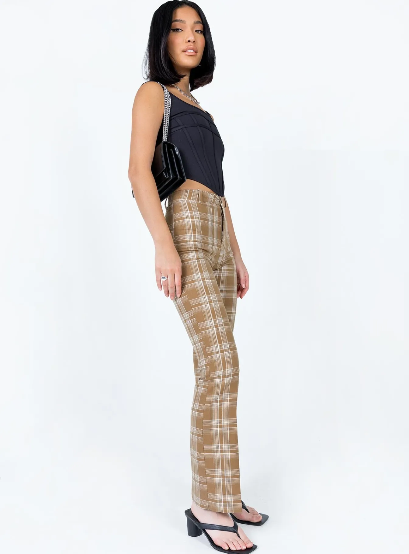 Princess Polly The Taffie Pants Brown Best Sale
