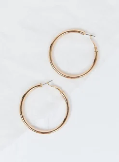Princess Polly The Valley Hoops  Gold Outlet
