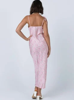 Princess Polly The Veronica Midi Dress Pink Cheap
