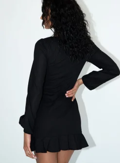 Princess Polly The Villa Mini Dress Black Sale