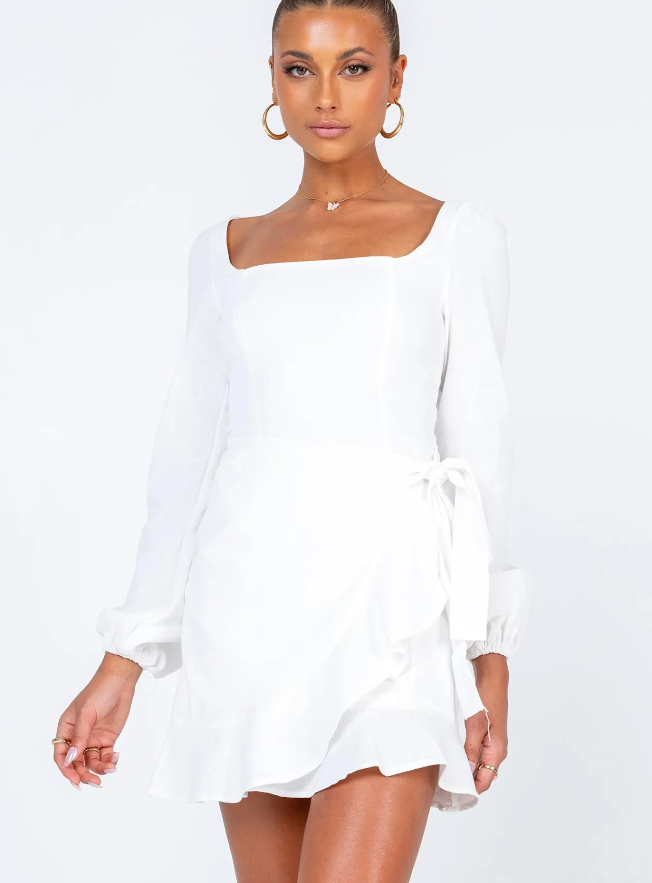 Princess Polly The Villa Mini Dress White Online