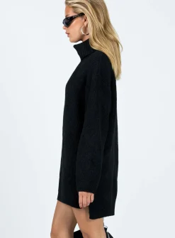 Princess Polly Theese Sweater Dress Black Best