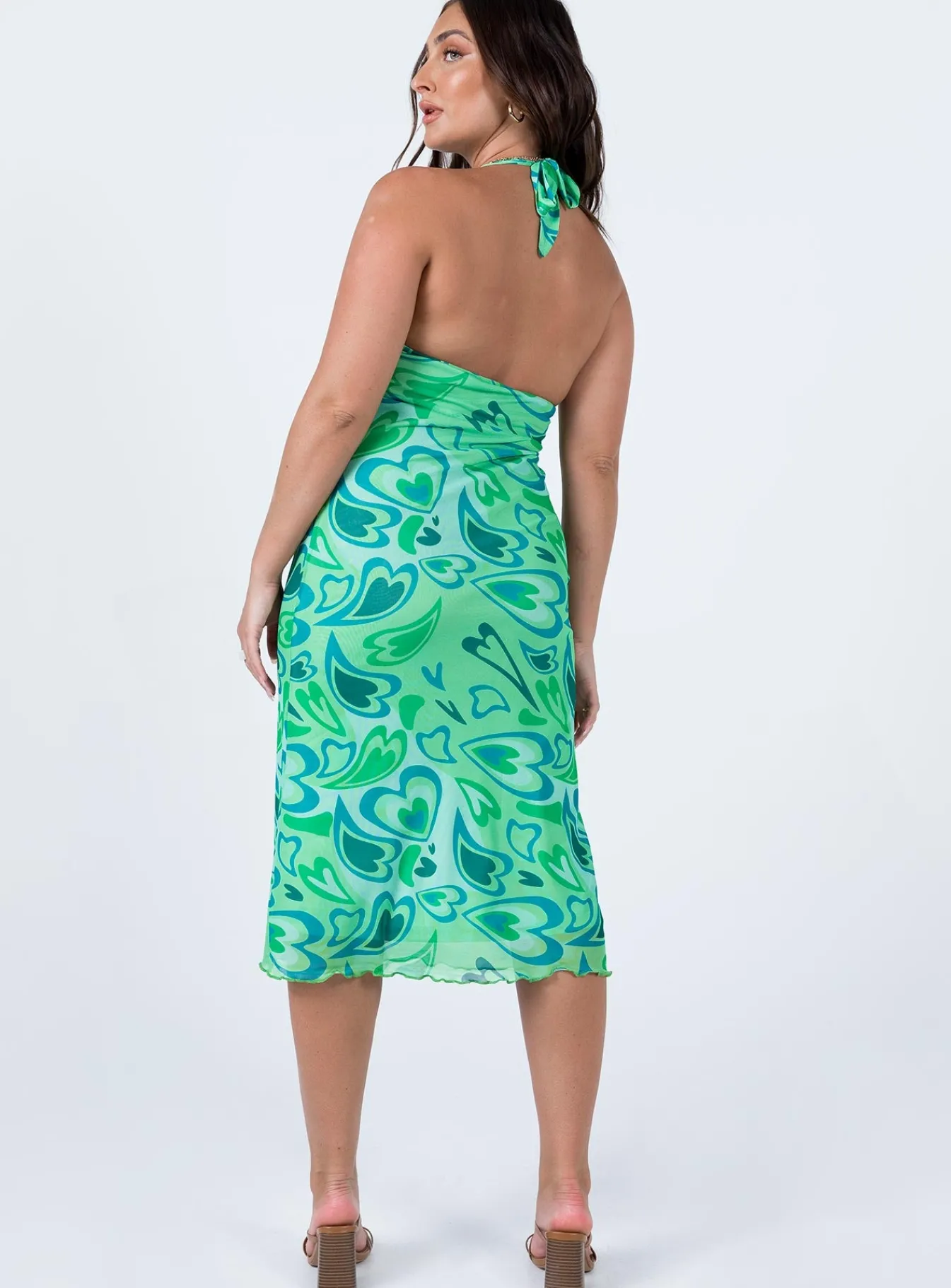 Princess Polly Tiffany Midi Dress Green Cheap