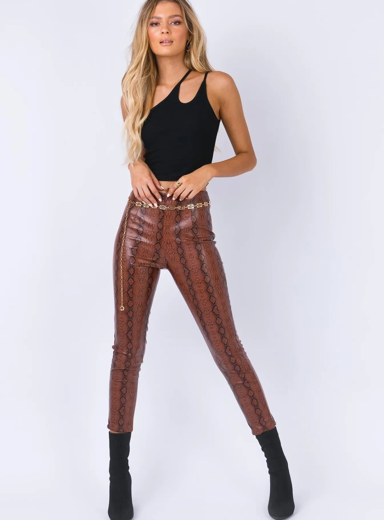 Princess Polly Tiller Top Black Flash Sale